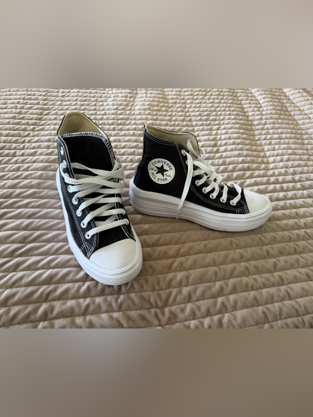Converse Kids High Top Sneakers in Black and White